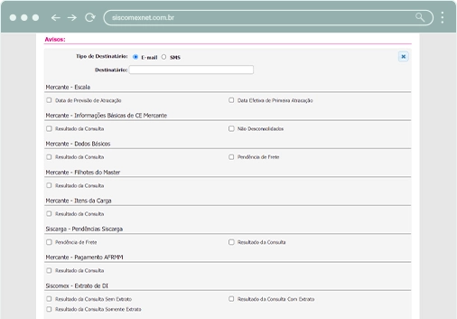 Assertividade no recebimento de avisos por todos os envolvidos na operação