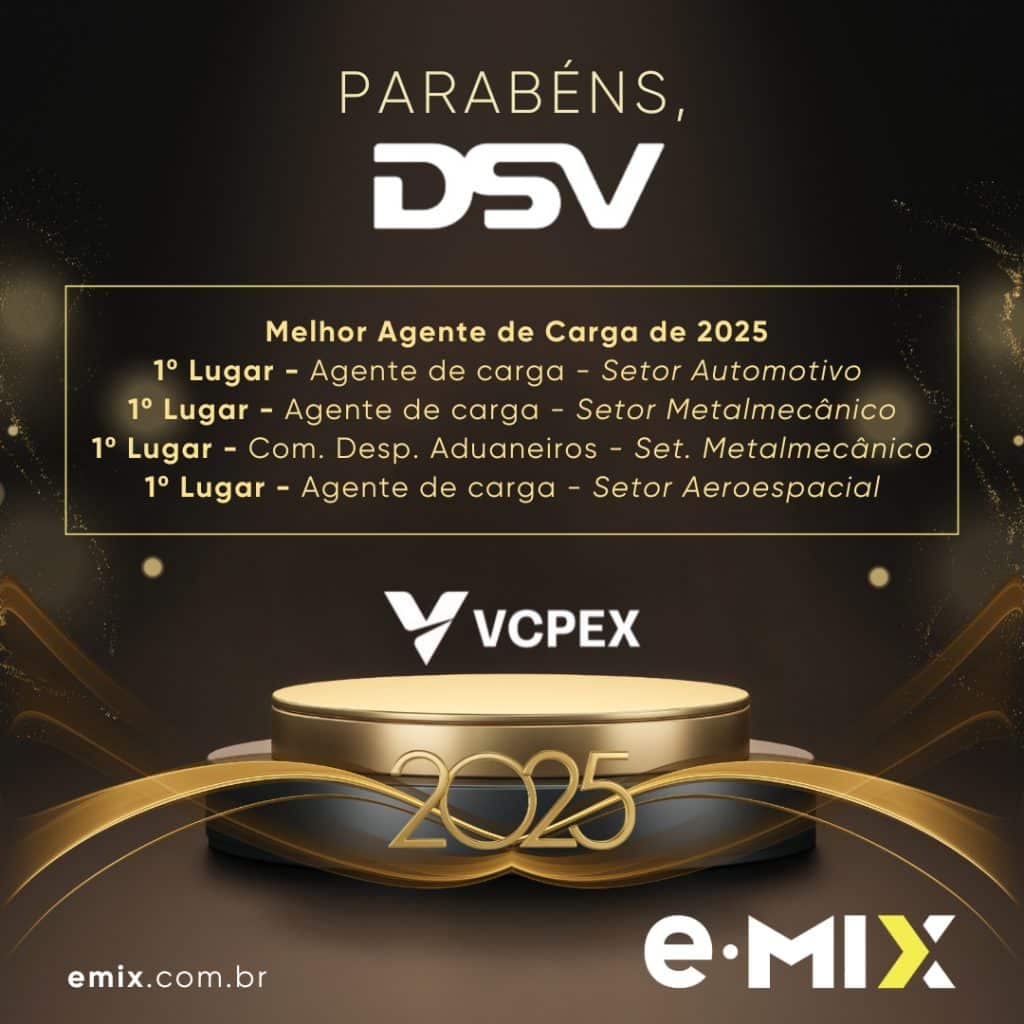Excelência operacional reconhecida: DSV se destaca no Prêmio VCPEX 2025