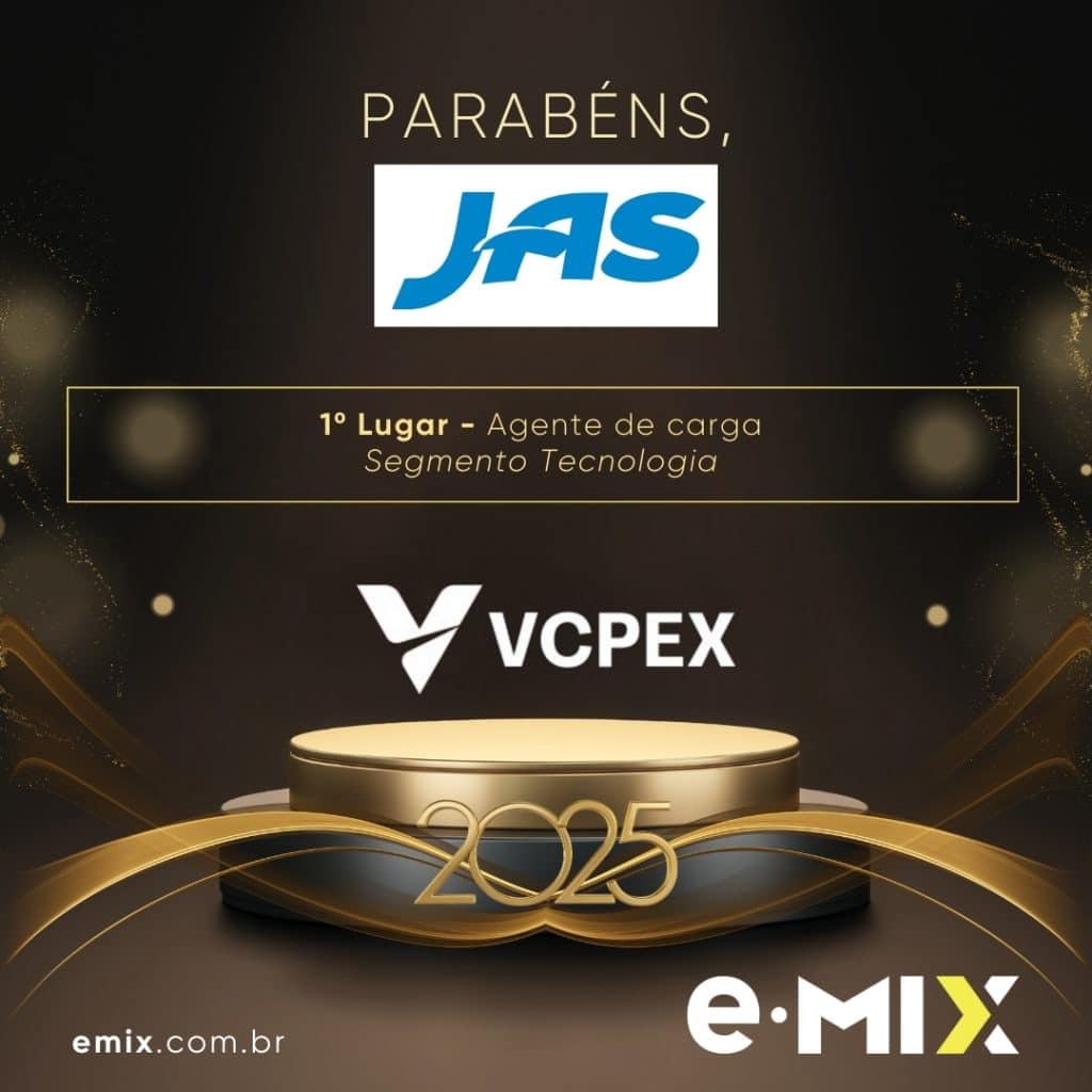 Logística de tecnologia exige precisão: JAS conquista o 1º lugar no Prêmio VCPEX 2025