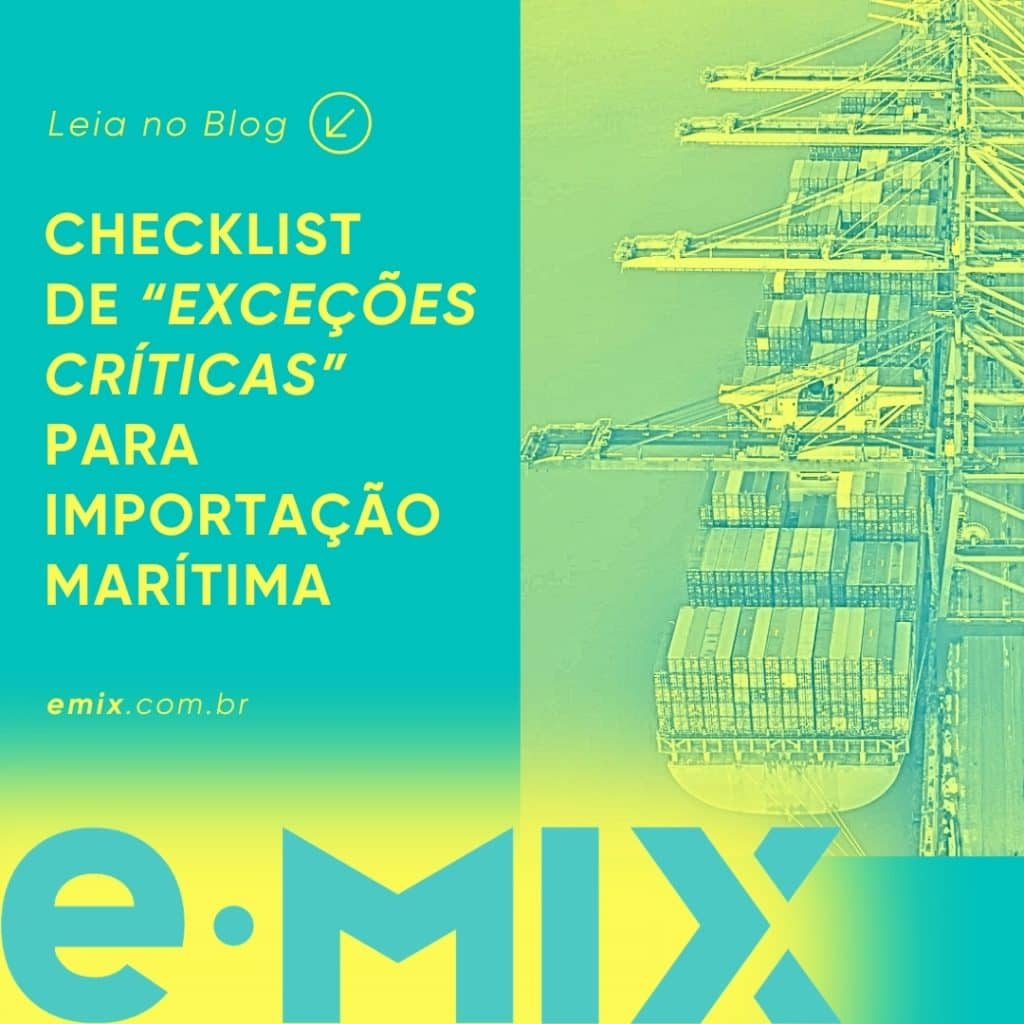 Checklist de exceções críticas para importação marítima