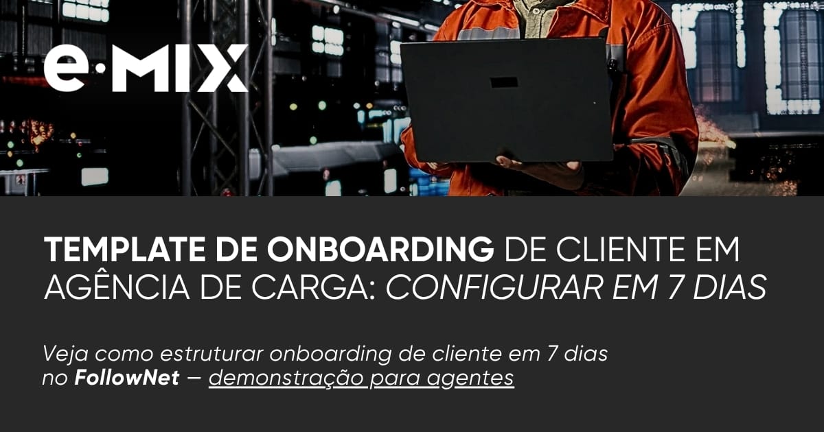 Template de onboarding de cliente em agência de carga: configurar em 7 dias