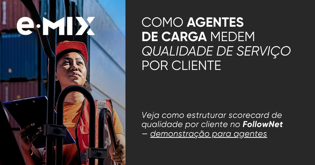 Como agentes de carga medem qualidade de serviço por cliente