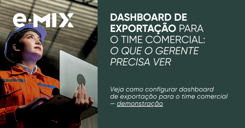 Dashboard de exportação para o time comercial: o que o gerente precisa ver