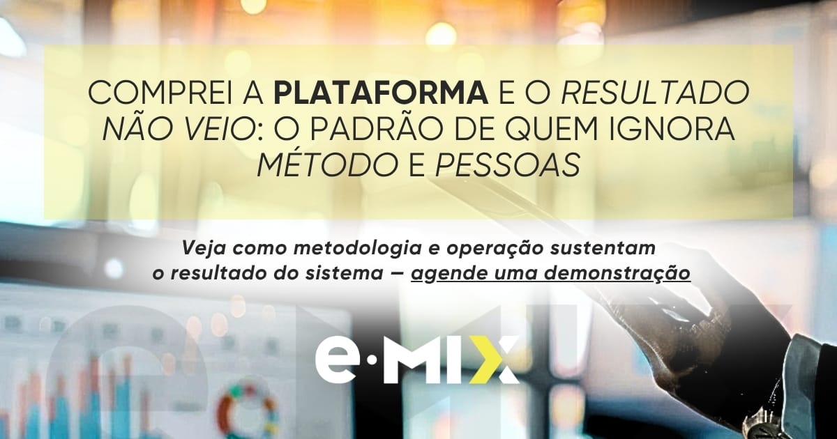 Comprei a plataforma e o resultado não veio: o padrão de quem ignora método e pessoas