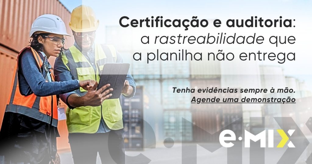 Certificação e auditoria: a rastreabilidade que a planilha não entrega