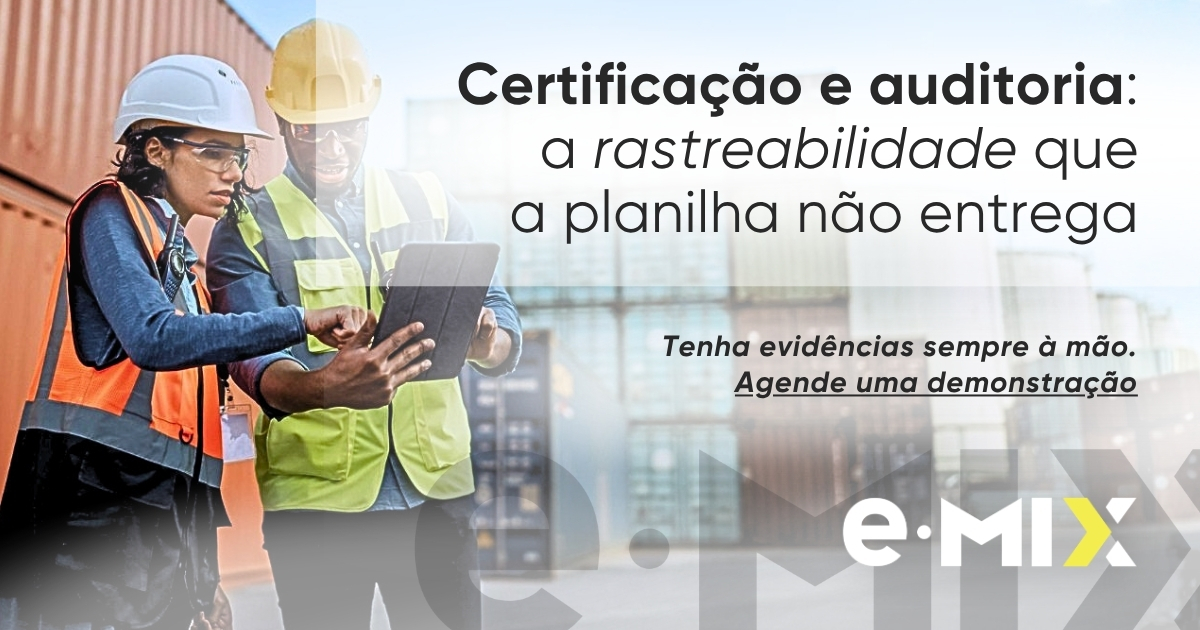 Certificação e auditoria: a rastreabilidade que a planilha não entrega
