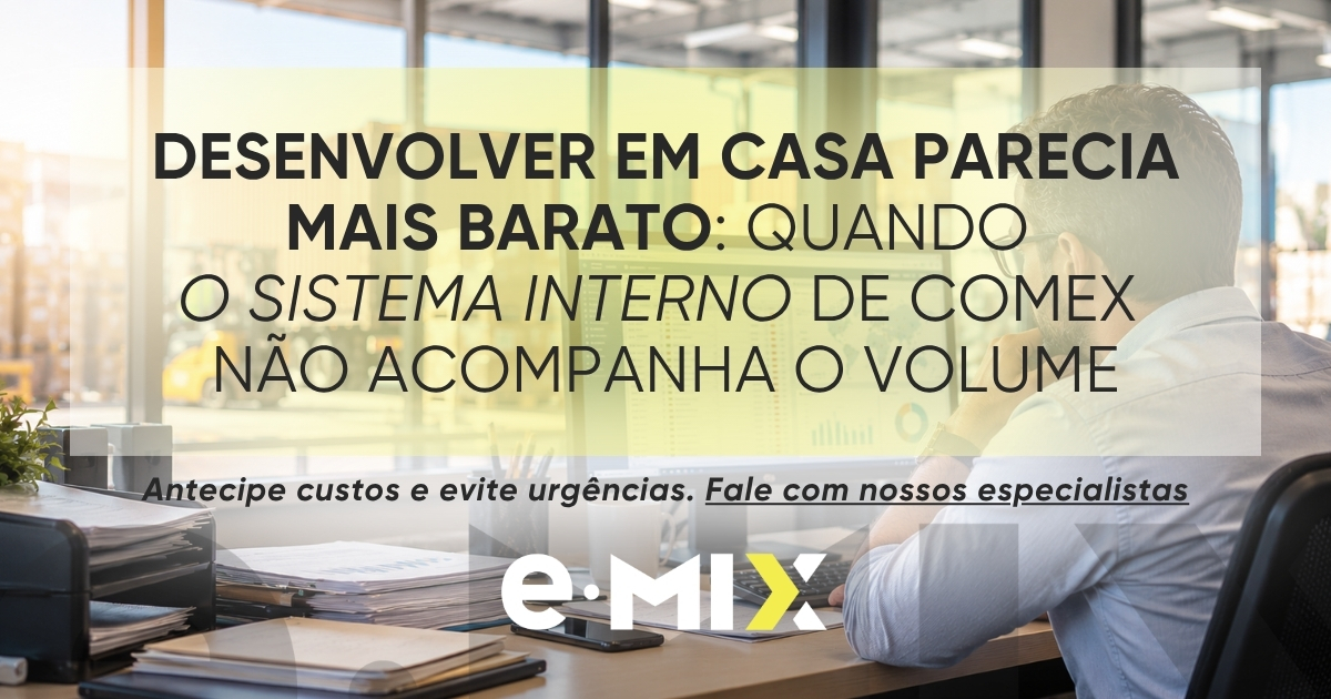 Desenvolver em casa parecia mais barato: quando o sistema interno de Comex não acompanha o volume